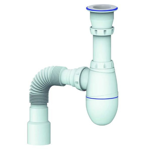 Сифон для мойки с прикручив. выпуском 1 1/2" (O 40) B220