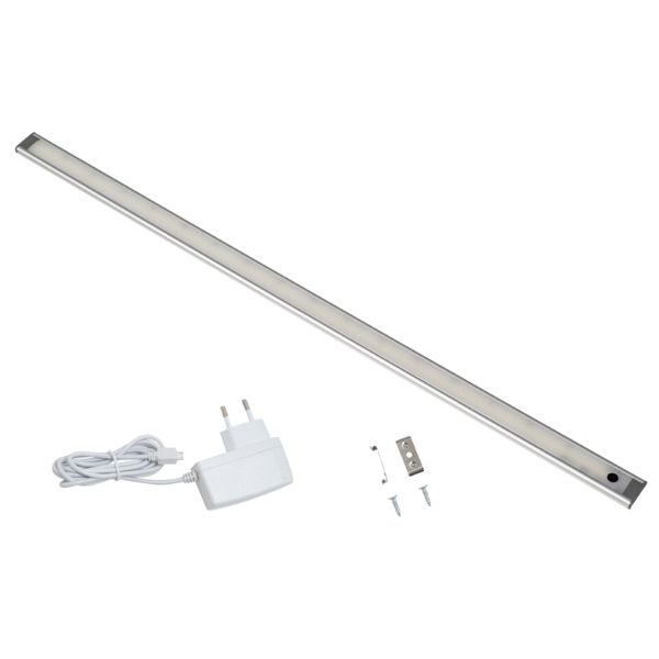Свет. светод. 8W(560lm) 4200K  датч.движ/освещ сереб ULI-F49-8W/4200K SENSOR