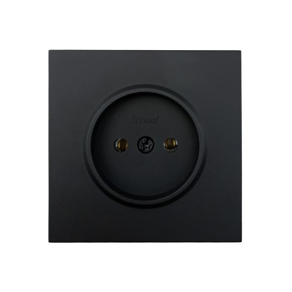Розетка 1-ая б/з черный бархат ZIMA 704-4288-121BQC