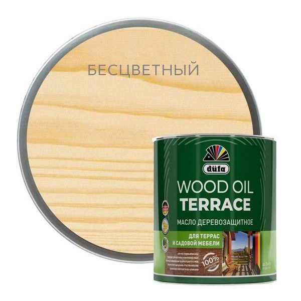 Масло Dufa Wood Oil Terraсe деревозащитное бесцветное 0,8л