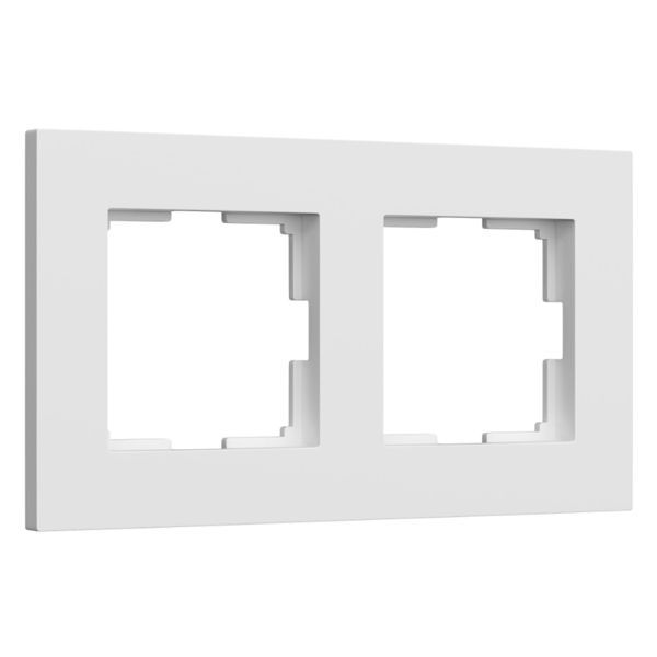 Рамка Werkel 2мест. Slab (белый матовый) W0022961