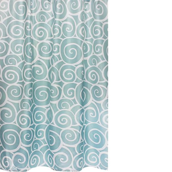 Штора для ванны 180х200 Palm Leaf (blue) Snail (Blue)