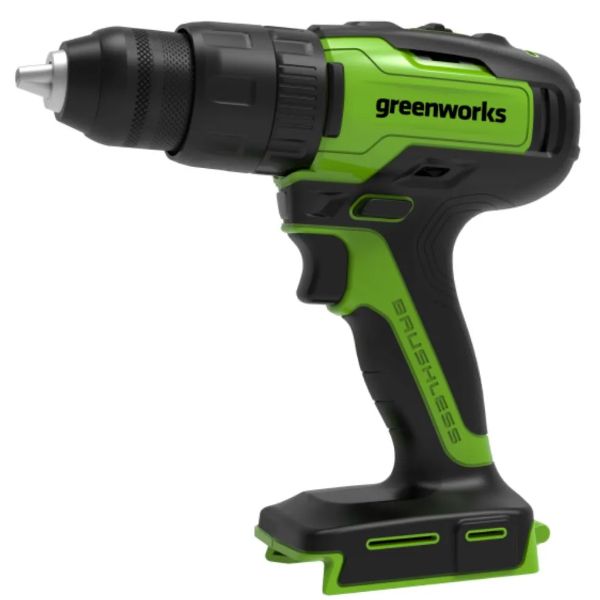 Дрель-шуруповерт ударная аккумуляторная Greenworks  24V, бесщеточная, без АКБ и ЗУ
