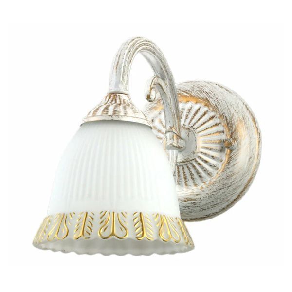 Бра 74331/1W WH+GD белый/золото 1x60W E27