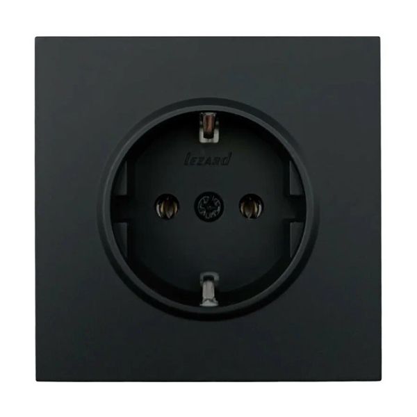 Розетка 1-ая с/з черный бархат ZIMA 704-4288-122BQC