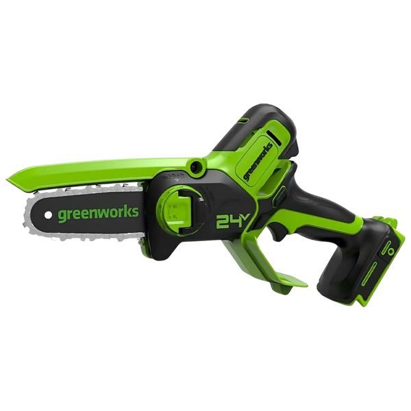 Цепная мини пила аккумуляторная Greenworks 24V, 10см, без АКБ и ЗУ