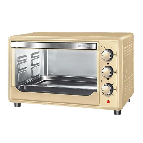 Жарочный шкаф Centek CT-1537-30 BEIGE (бежевый) <30л> 1600Вт, +противень 23см, 4 режима, 90мин, 320°