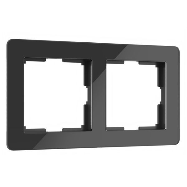 Рамка Werkel 2мест. W0022708 (черный) Acrylic 