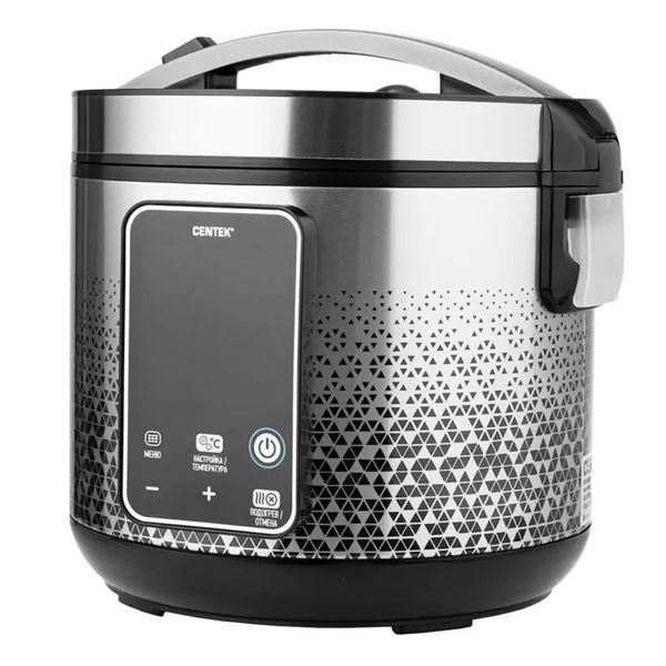 Мультиварка Centek CT-1499 <чёрный/сталь>  900Вт, 5.0л, 25 программ