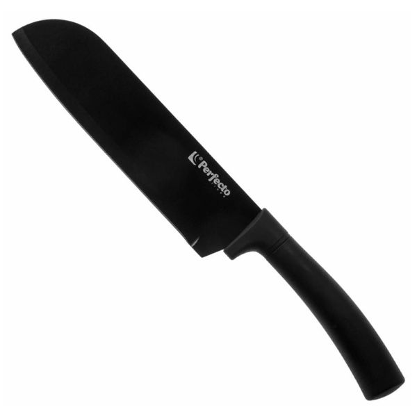 Нож 180мм кухонный азиатский сантоку пл/руч шир/лез CHEF dark PERFECTO LINEA