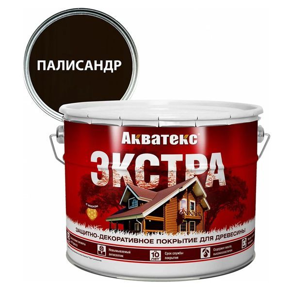 Акватекс-экстра 9 л палисандр 
