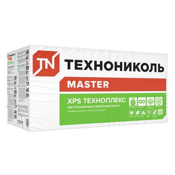 Пенополистирол Техноплекс 1180*580*100мм (0,27376м3 упак.4шт)