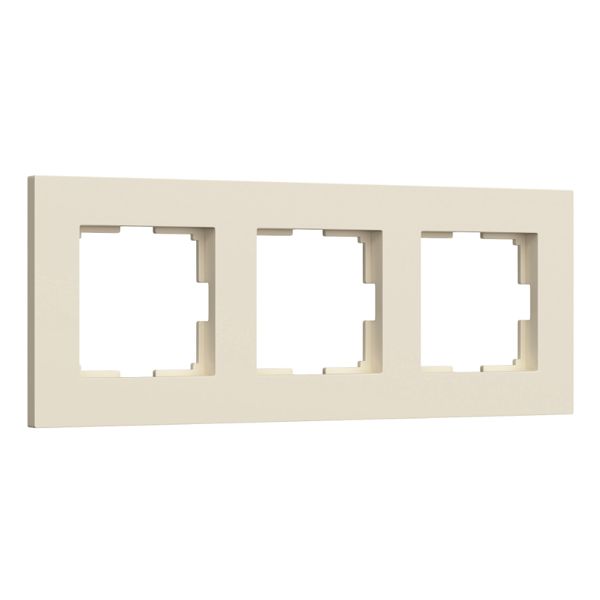 Рамка Werkel 3мест. Slab (айвори матовый) W0032962