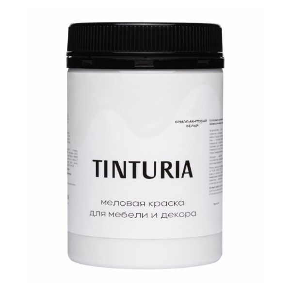 Краска Tinturia для мебели и декора бриллиантовый белый 0,75 кг /6