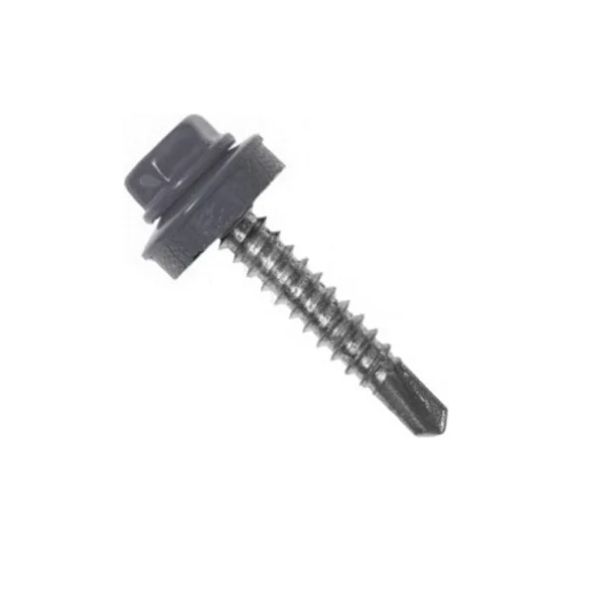 Саморезы кровельные 5,5*25 RAL7004(60шт)