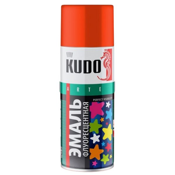 Эмаль Kudo флуоресцентная оранжево-красная 270 гр (6)