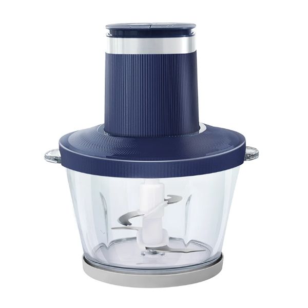Чоппер Centek CT-1397 Blue <600Вт> 2 скорости, стеклянная чаша 2 л, 4 лезвия, резиновое основание