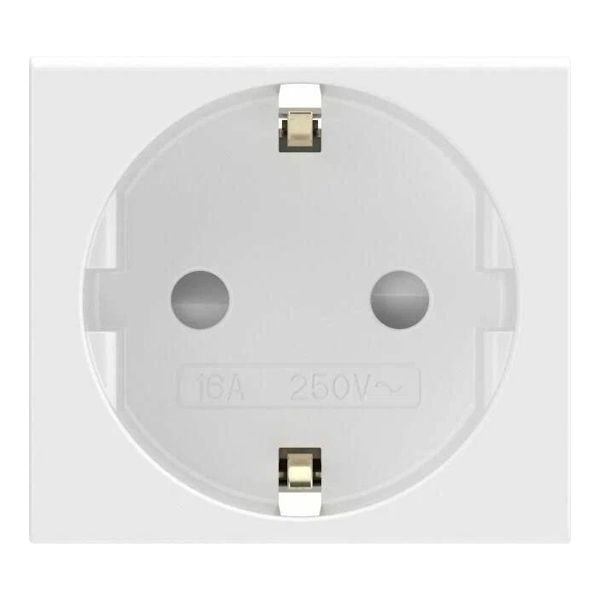 Розетка 1-м VIVA 2мод з/к з/ш БЕЛ. ДКС 45005