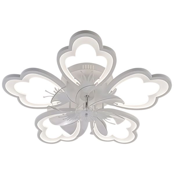 Люстра LI09518/5V PR WT белый 120W LED 3000K-6000K d690 ПДУ(ИК) диммер вентилятор
