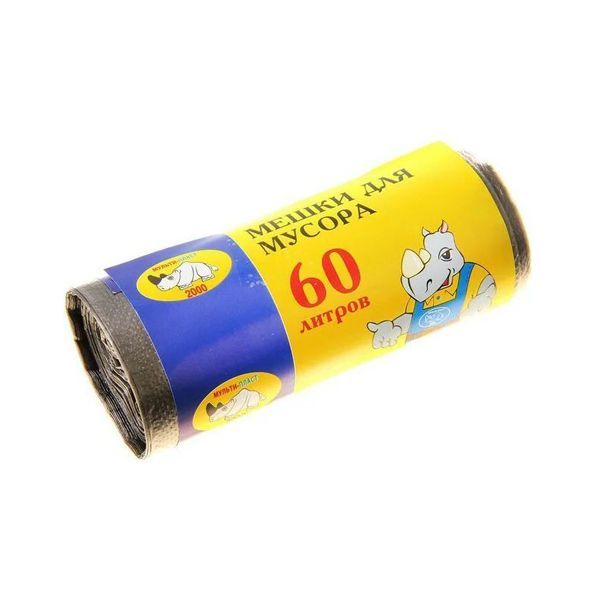 Мешки д/мусора 60л/30шт 8мкм (МуПл) 960119