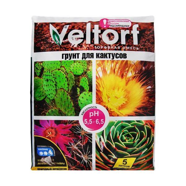 Почвогрунт д/кактусов 5л (Велторф)