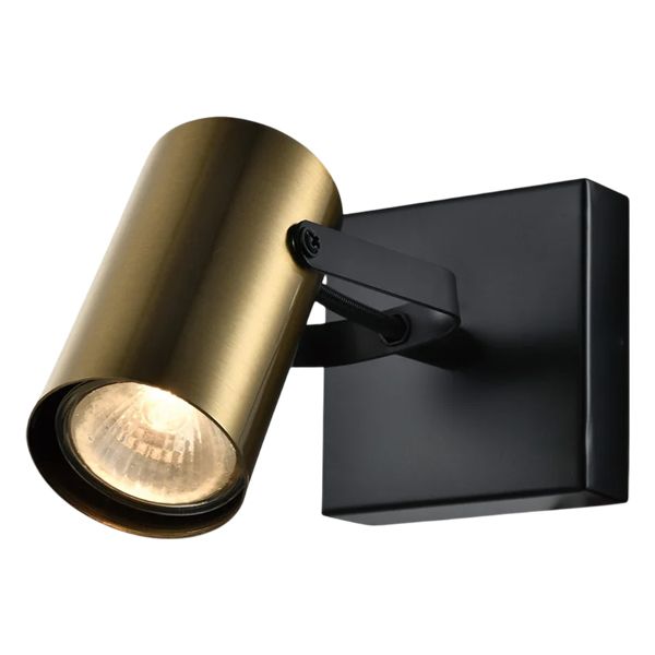 Спот 22470/1 BRASS+BK латунь/черный 1x25W