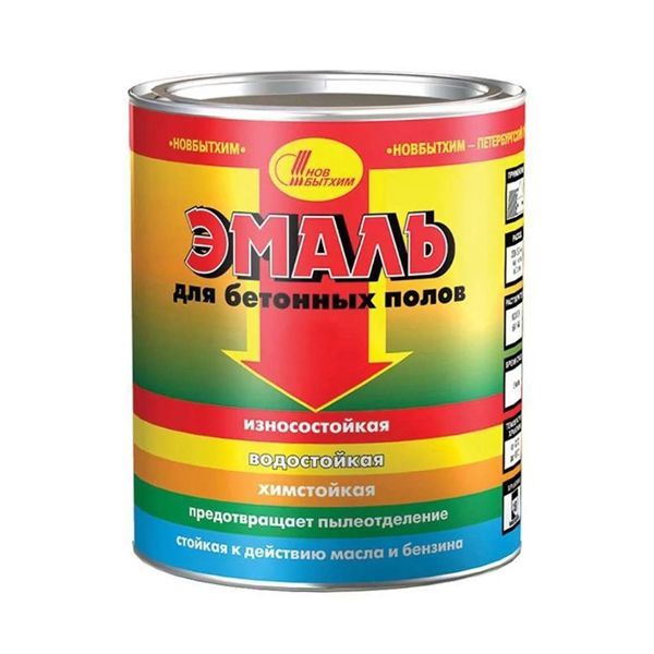 Эмаль Новбытхим для бетонных полов серая 2,7 л (6)