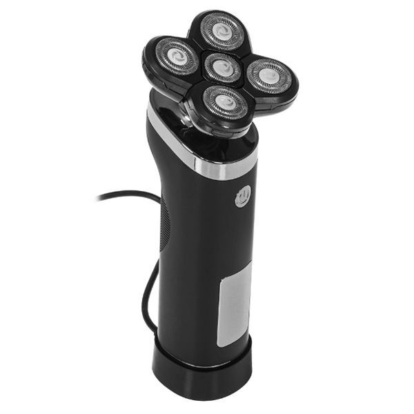 Бритва Centek CT-2151 черн.ротор 4D+влажное бритье,5 плав.головки,USB зрядка