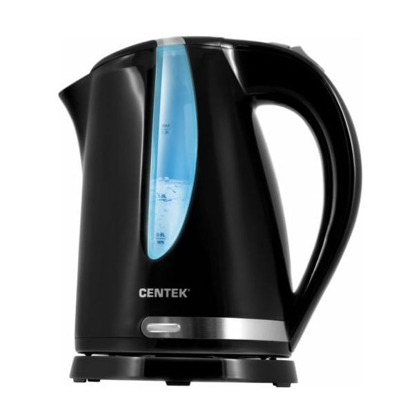 Чайник Centek CT-0040 Black,1,8л,2200Вт,открывание кнопкой,внутр.подсветка
