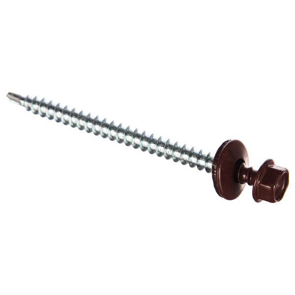 Саморезы кровельные 4,8*70 RAL3005(30 шт)