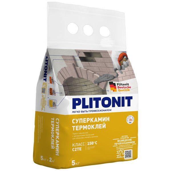 Клей д/плитки СуперКамин PLITONIT ТермоКлей 5 кг