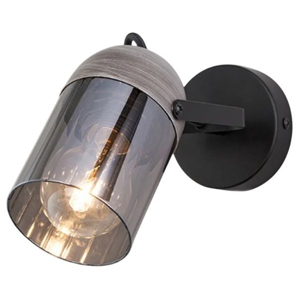Спот 23090027/1 BK+GR черный/серый 1х40W E27
