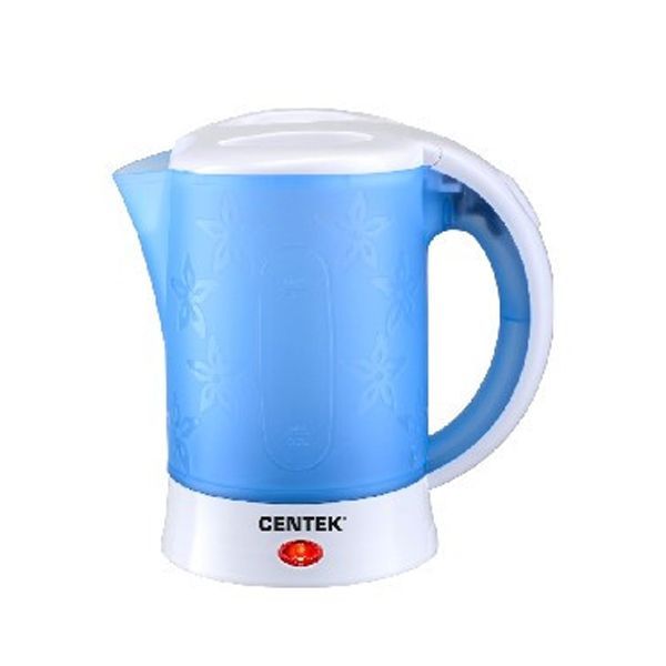 Чайник дорожный Centek CT-0054 Blue(бело-синий) 600мл,600Вт.