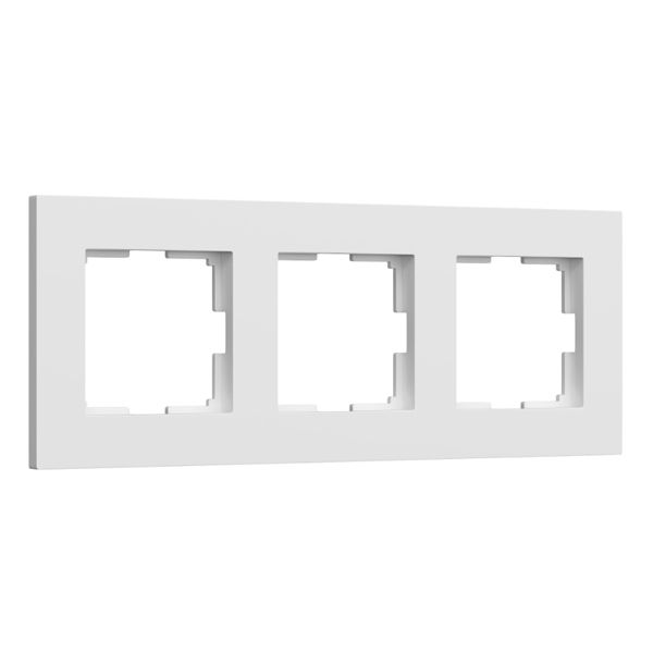 Рамка Werkel 3мест. Slab (белый матовый) W0032961