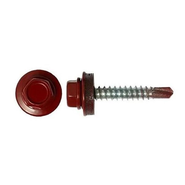 Саморез кров 4,8*28 (D=8) RAL 3011 корич-красный