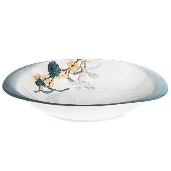 Тарелка глубокая 240*202мм/700мл Жасмин чарующий 3D h43мм 122130/9,5