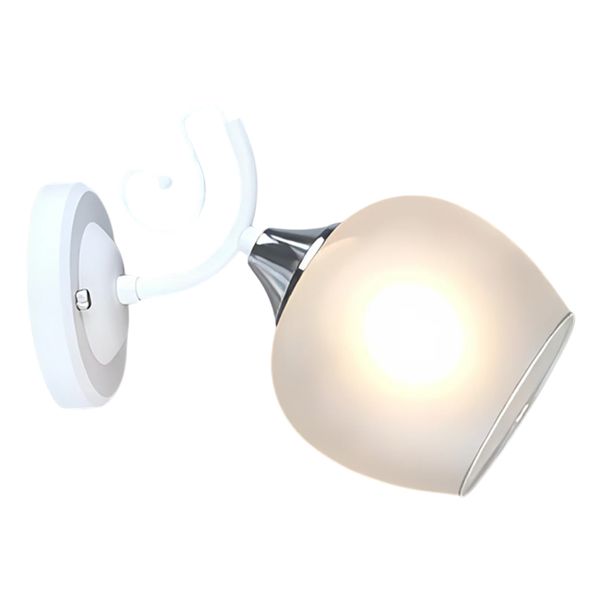 Бра N5993/1W WT+CR белый/хром 1х40W E27