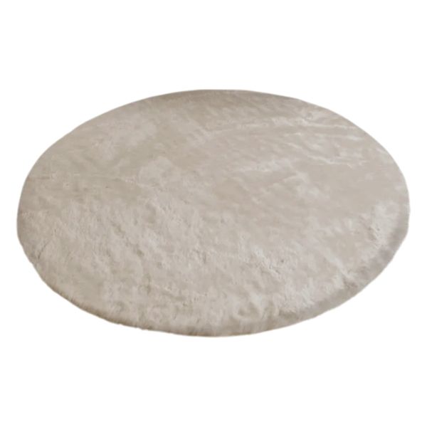 Коврик НАНОХЛОПОК SHAHINTEX D-99 (круг) кремовый 02 S