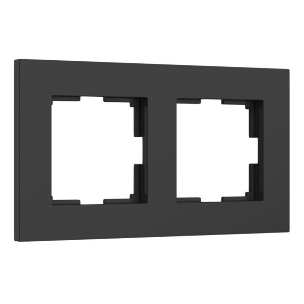 Рамка Werkel 2мест. Slab (чёрный матовый) W0022908