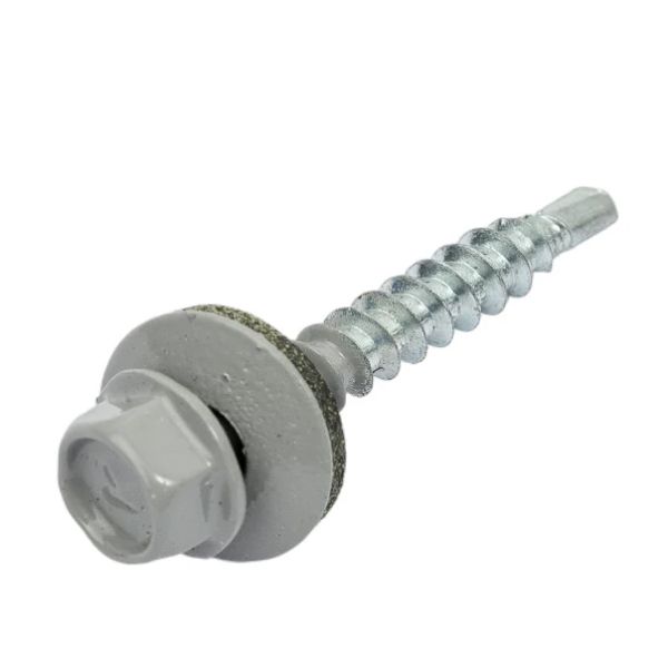 Саморезы кровельные 4,8*35 RAL7004 (60шт)
