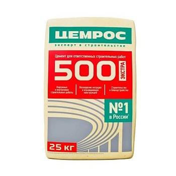 Цемент М500 Д0 ЦЕМ I 42.5 25 кг Евроцемент
