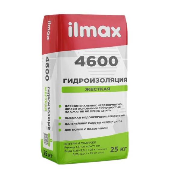Смесь гидроизол. ILMAX 4600 25кг.