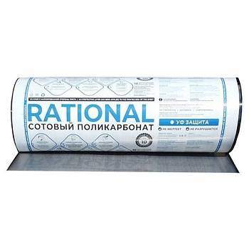 Поликарбонат ячеист. 6мм прозрач. 2100х6000 Rational 0,78кг/м2 (метраж)