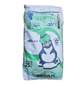 Антигололедный реагент АКВАЙС-Бишофит, -35°С, 25кг