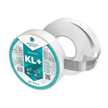 Лента усиленная двусторонняя. Изоспан KL+ (0.25*25м)